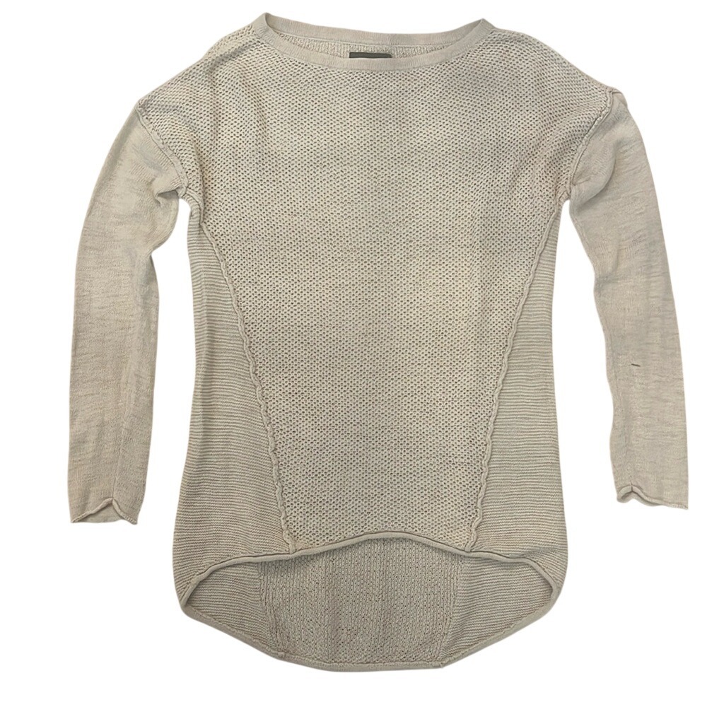 Michael Stars Cream‎ Sweater Cotton Loose Knit Size M/L Oversized